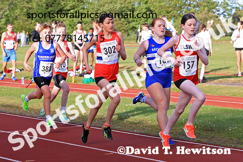 The 800 metres, 2025 NEGP No 2, Monkton Stadium, Wednesday, May 28th. Photo: David T. Hewitson/Sports for All Pics